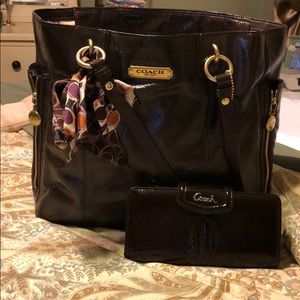 Coach bag and wallet